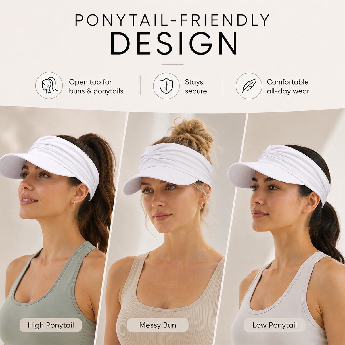 🔥Last Day Buy 1 Get 1 Free $10 Each🔥Women's UPF 50+ UV Protection Sun Visor Hat