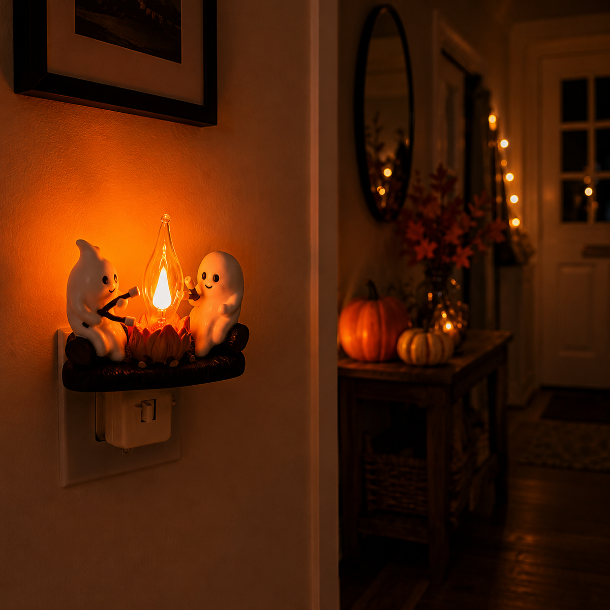 👻 Cutest Halloween find! Plug it in for instant cozy spooky vibes. 🔥 Grab more & save more. 🎁