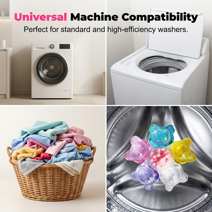 6-in-1 Laundry Detergent Pods with Long-Lasting Fragrance